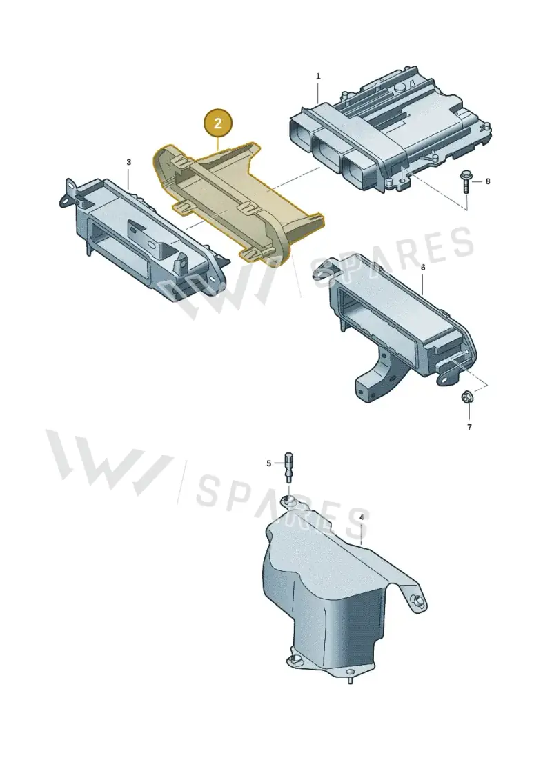 2HJ907645A — Volkswagen Amarok (2022-2025) diagram 2hb906800, position 2