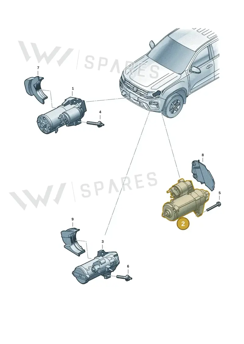 2HJ911020G — Volkswagen Amarok (2022-2025) diagram 2hb911000, position 2