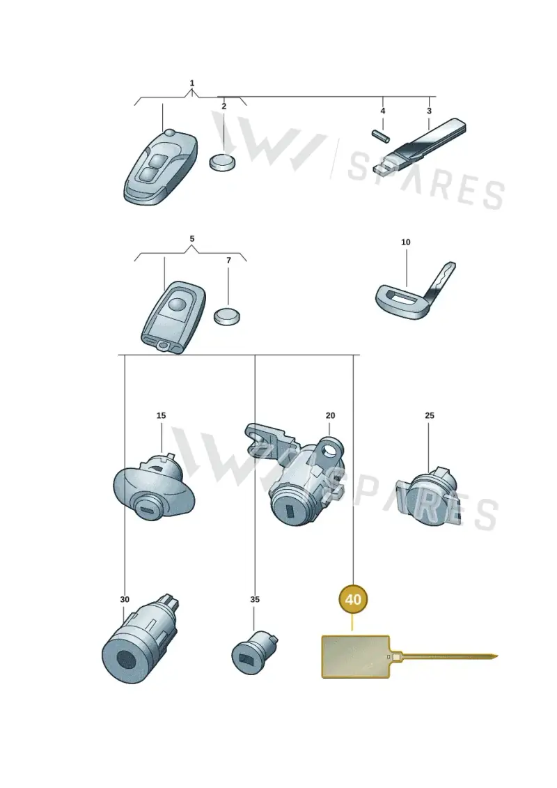 2HJ919193 — Volkswagen Amarok (2022-2025) diagram 2hb837100, position 40
