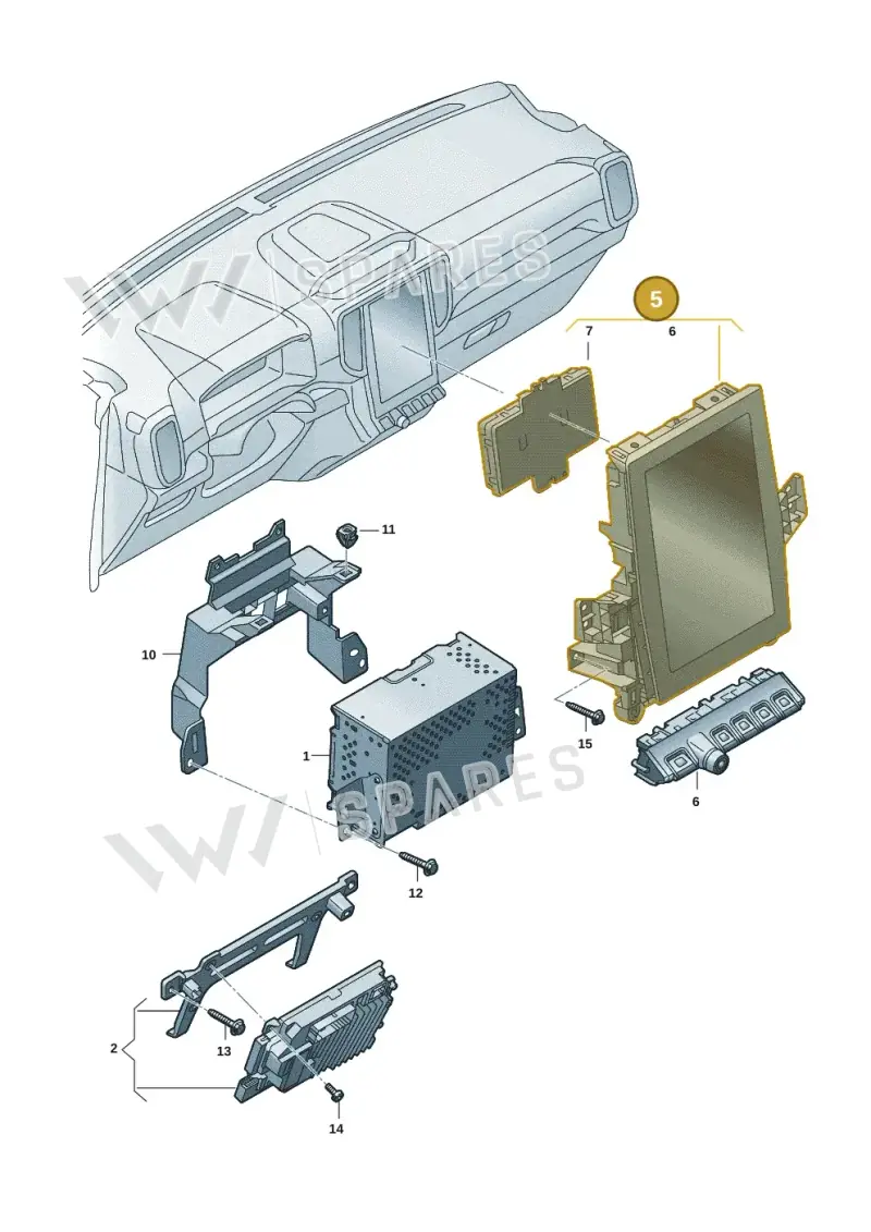 2HJ919605BR — Volkswagen Amarok twin cab (2022-) diagram 2hb035100, position 5