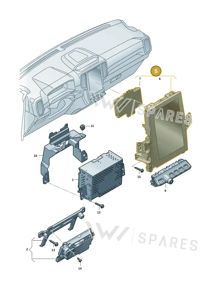 2HJ919605CL — Volkswagen Amarok (2022-2025) diagram 2hb035100, position 5