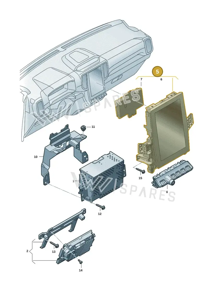 2HJ919605EA — Volkswagen Amarok (2022-2025) diagram 2hb035100, position 5