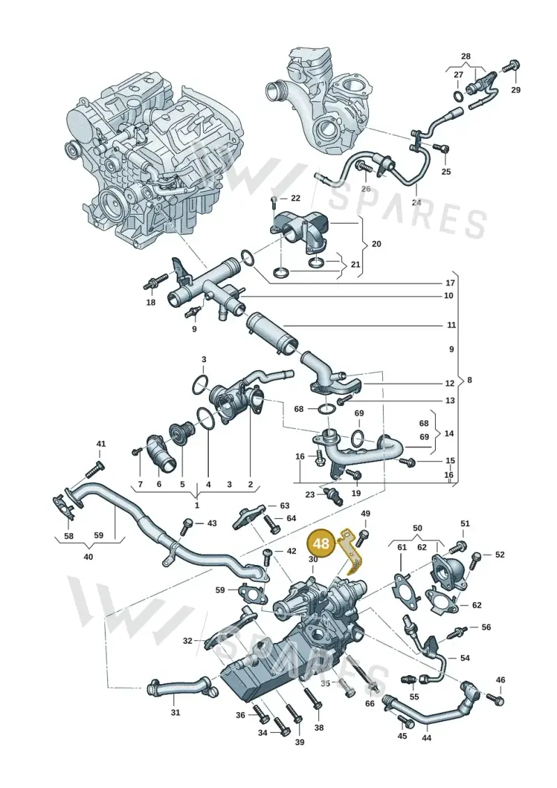 2HJ971262 — Volkswagen Amarok twin cab (2022-) diagram 2hb121090, position 48