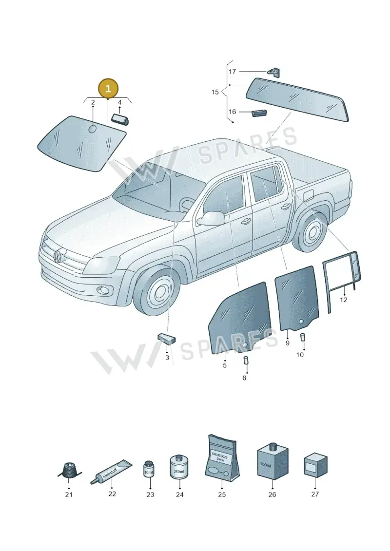 2HP845099BNVB — Volkswagen Amarok (2022-) diagram 683845000, position 1