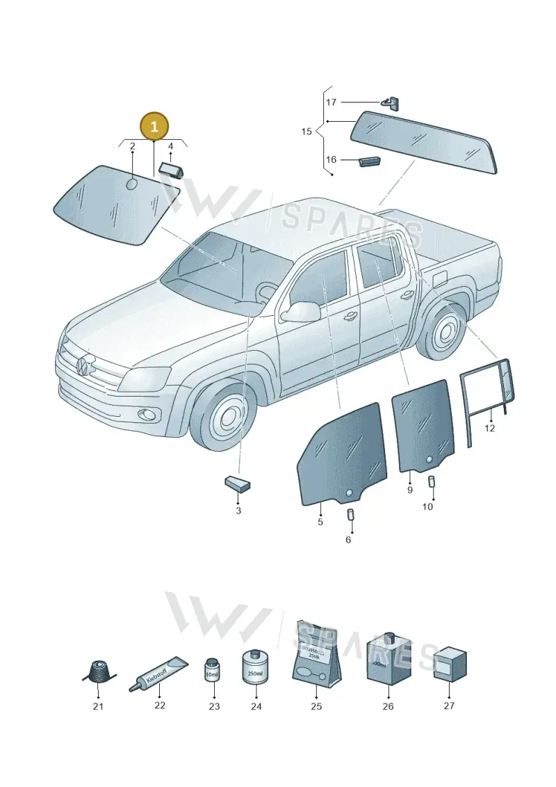 2HP845099FNVB — Volkswagen Amarok (2022-) diagram 683845000, position 1