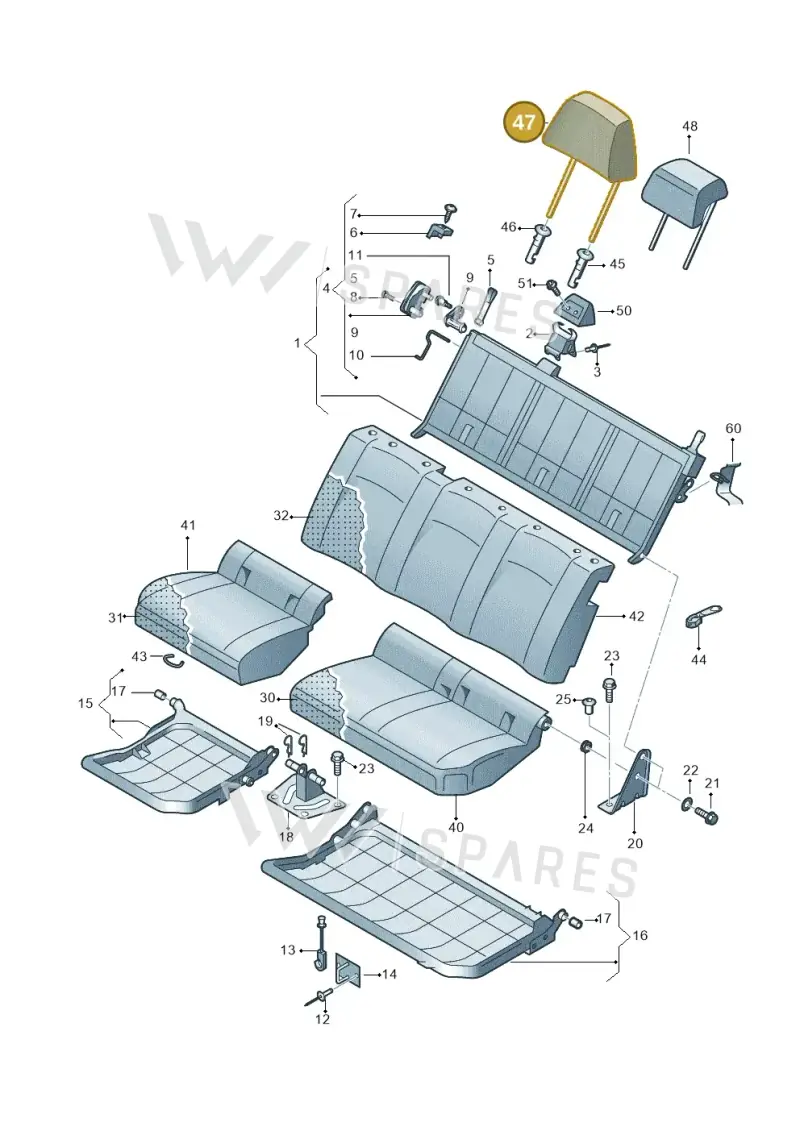 2HP885901KLI8 — Volkswagen Amarok twin cab (2016-2022) diagram 749885850, position 47