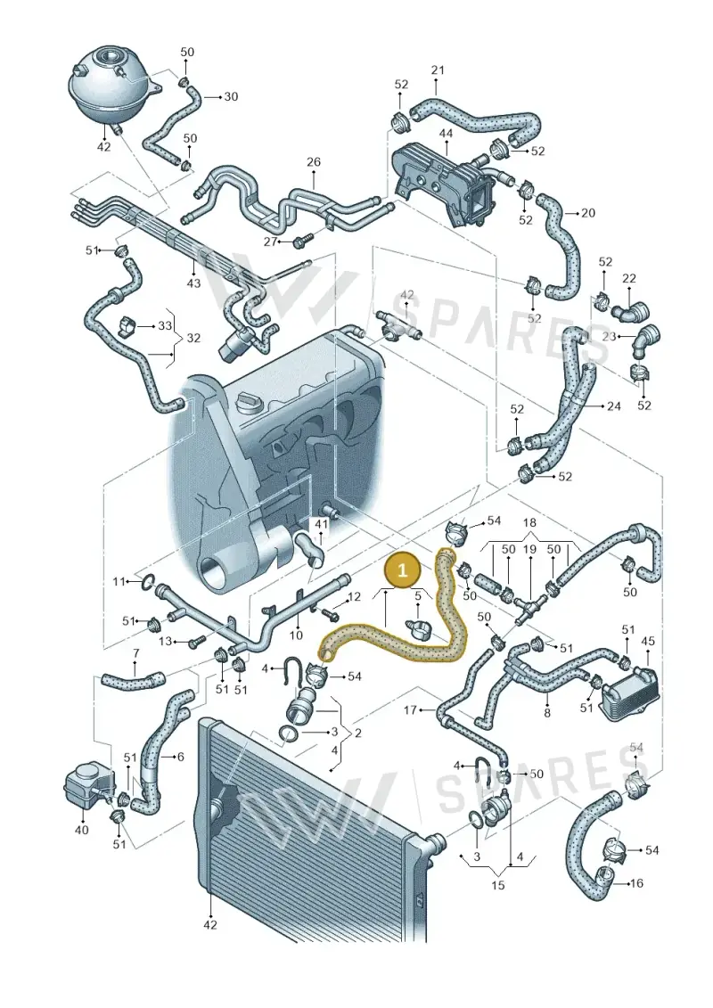 2K0122051 — Volkswagen Caddy panel van (2008-2010) diagram 460121420, position 1