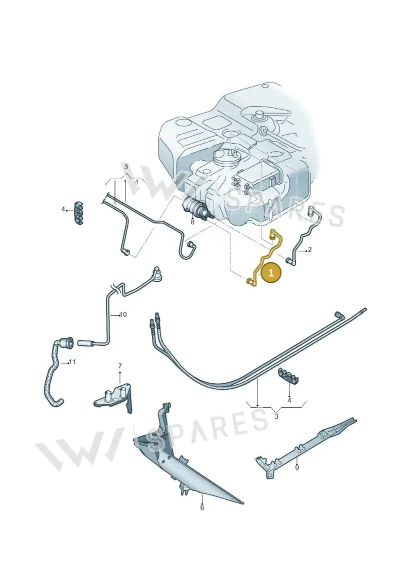 2K0201293 — Volkswagen Caddy panel van (2008-2010) diagram 443201400, position 1