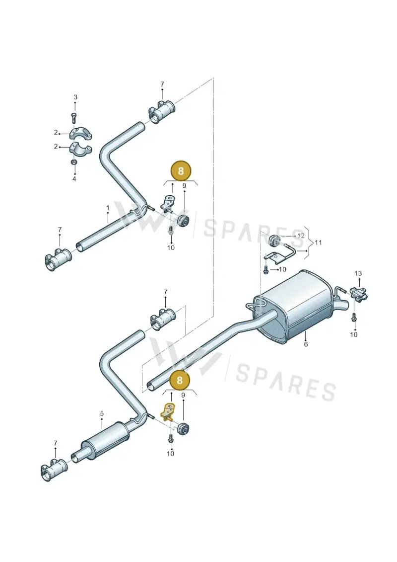 2K0253144B — Volkswagen Caddy panel van (2008-2010) diagram 690253800, position 8