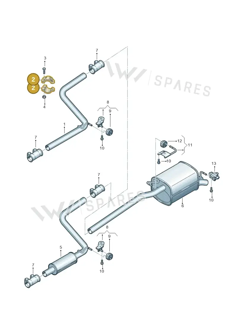 2K0253341 — Volkswagen Caddy panel van (2008-2010) diagram 690253800, position 2