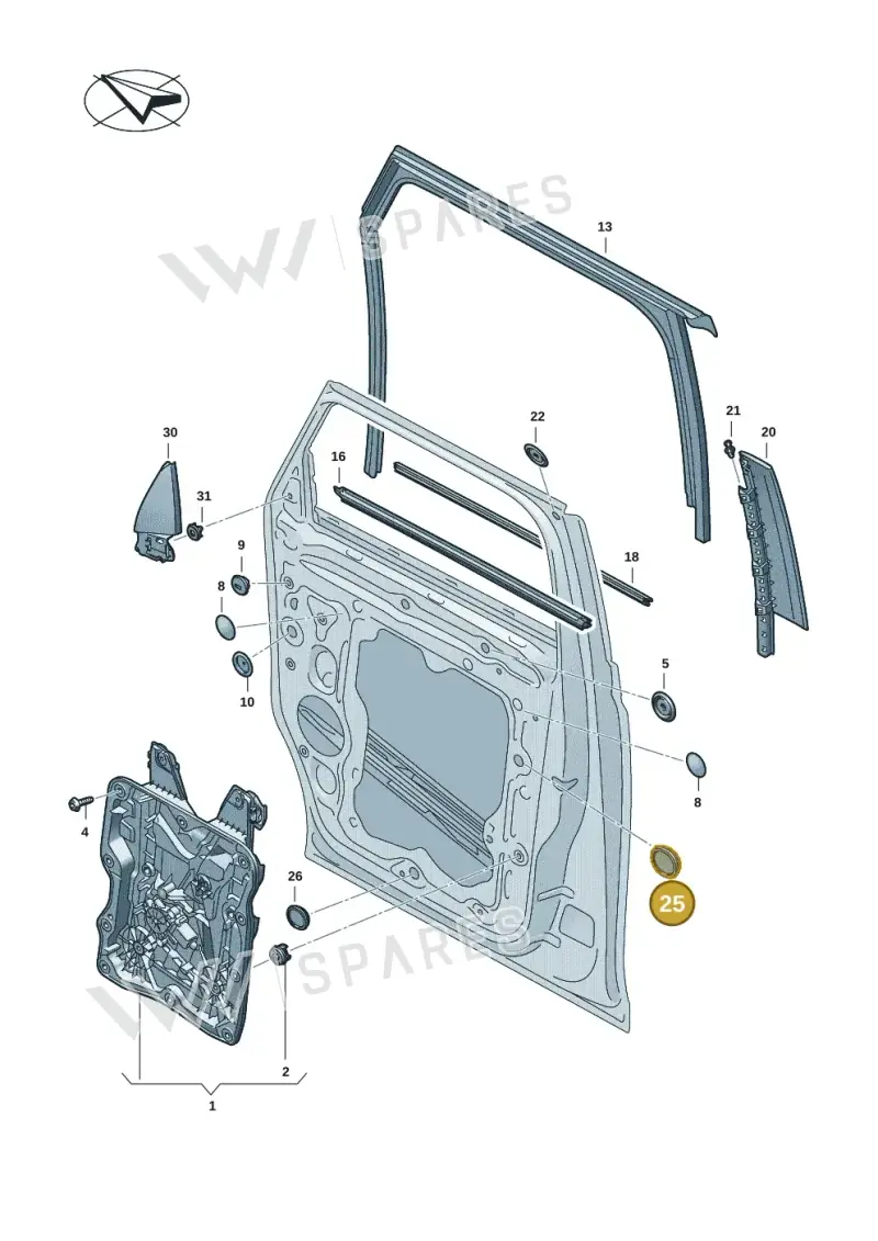2K0810903 — Volkswagen ID.Buzz (2022-) diagram 15a837500, position 25
