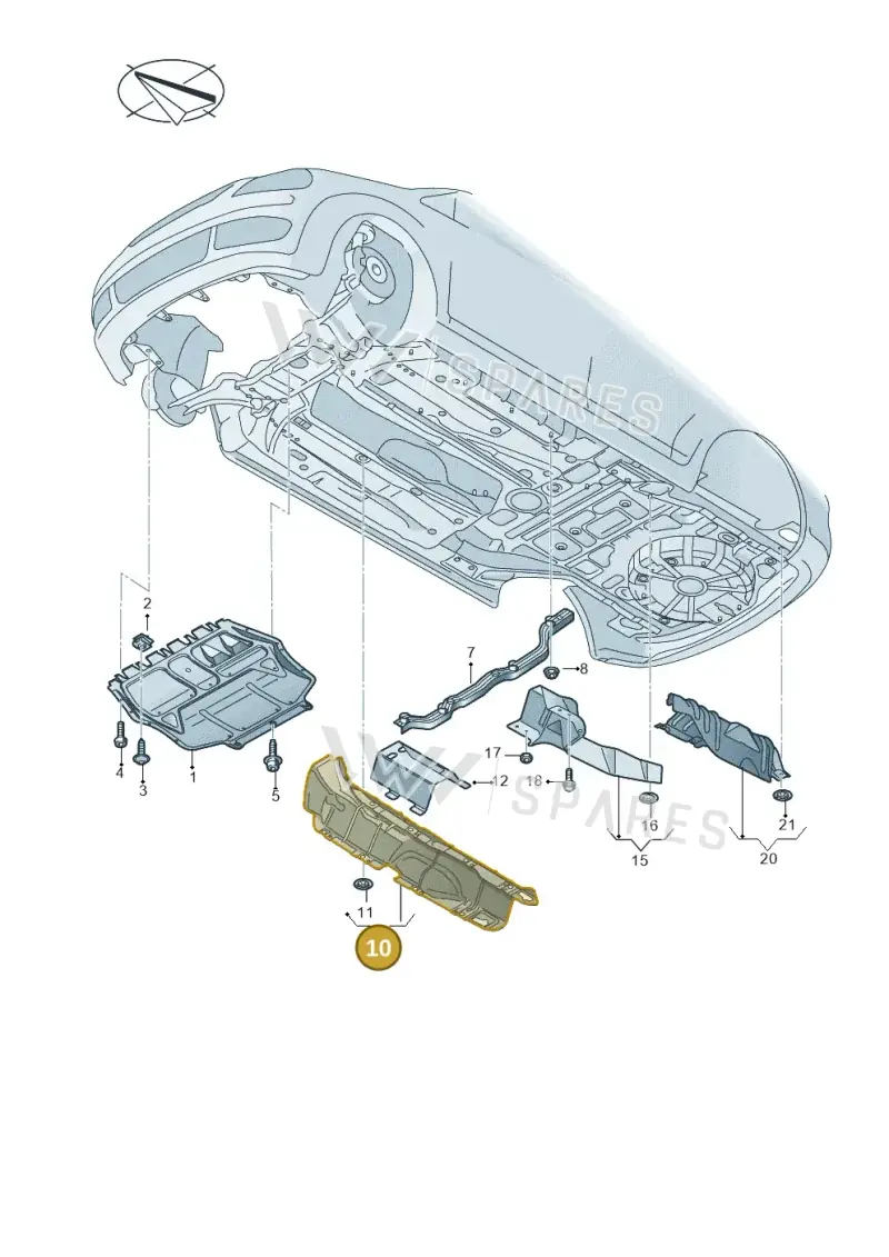 2K0825671D — Volkswagen Caddy kombi (2015-2020) diagram 866825000, position 10