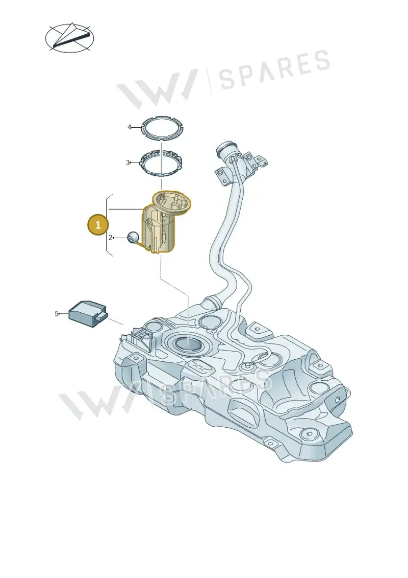 2K0919050L — Volkswagen Caddy kombi (2015-2020) diagram 746919300, position 1