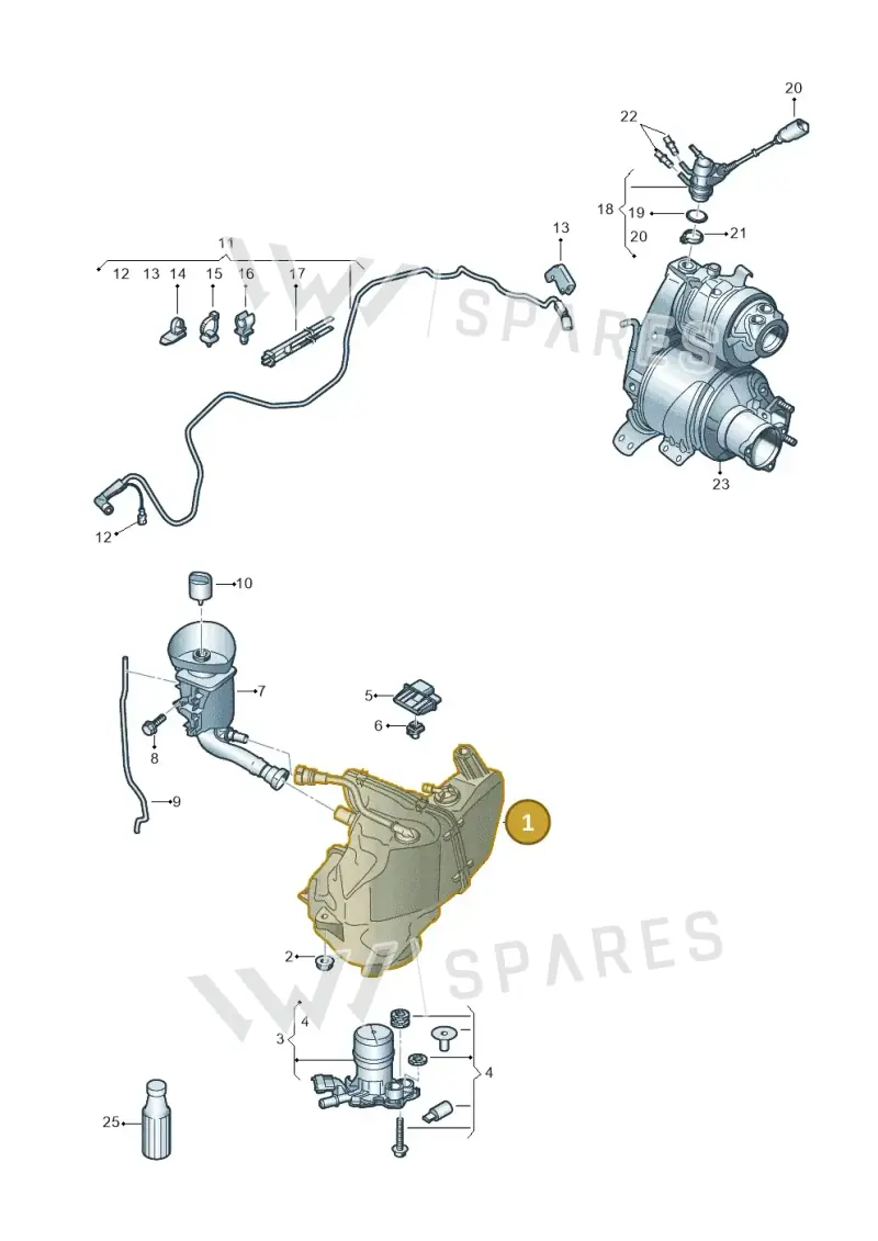 2K5131877C — Volkswagen Caddy kombi (2015-2020) diagram 866253560, position 1