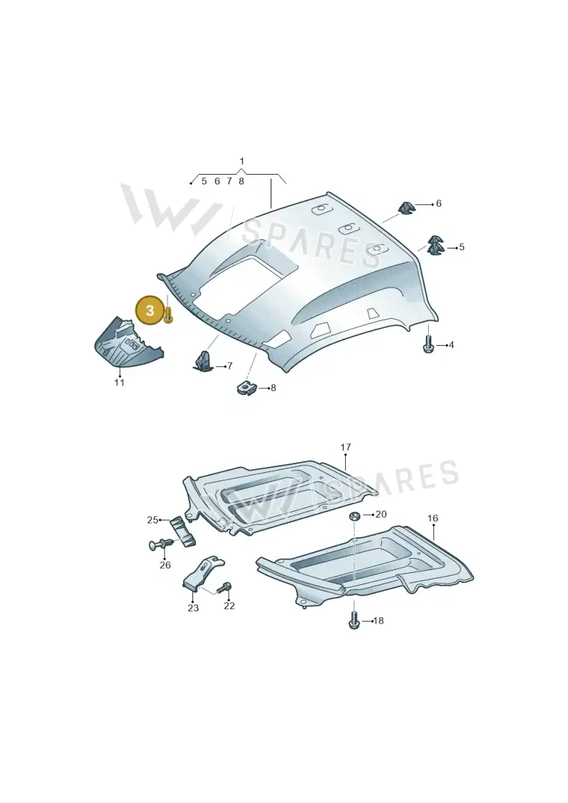 2K5867646 — Volkswagen E-Crafter 35 (2018-2024) diagram 599867055, position 3
