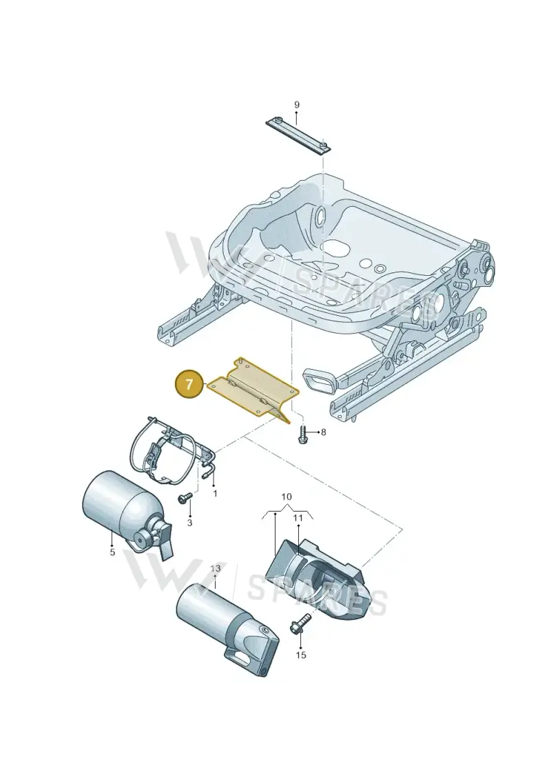 2K5881285 — Volkswagen Amarok twin cab (2022-) diagram 683860100, position 7