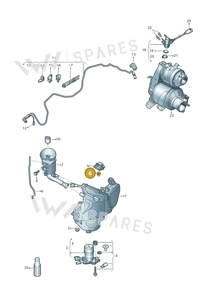 2K5906469 — Volkswagen Caddy kombi (2015-2020) diagram 866253560, position 6