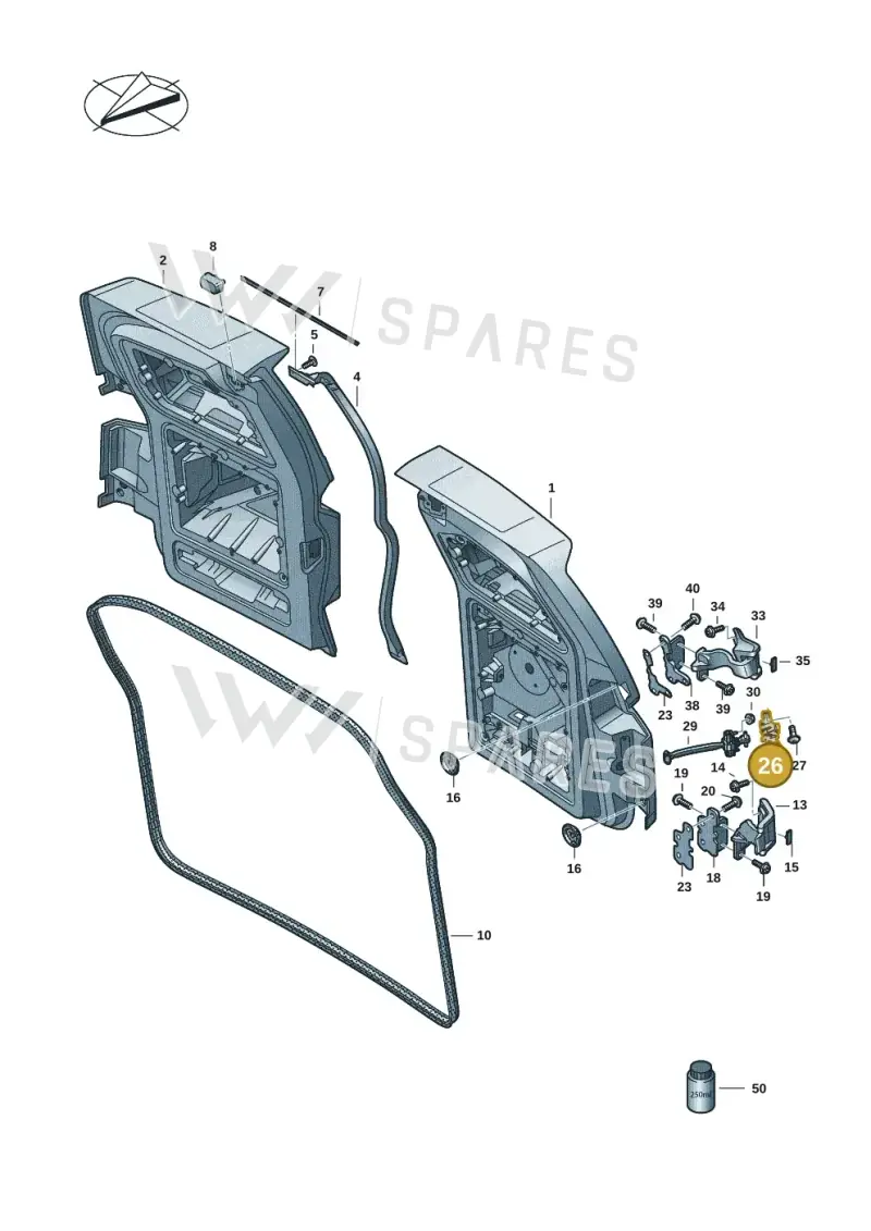 2K7827455B — Volkswagen ID.Buzz (2022-) diagram 15a827200, position 26