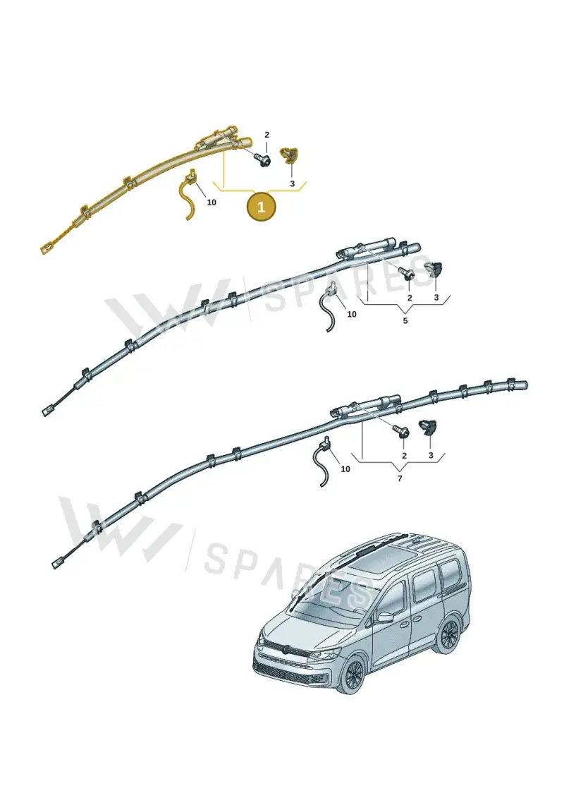 2K7880742F — Volkswagen Caddy Maxi Kombi (2020-2024) diagram 2ka880030, position 1