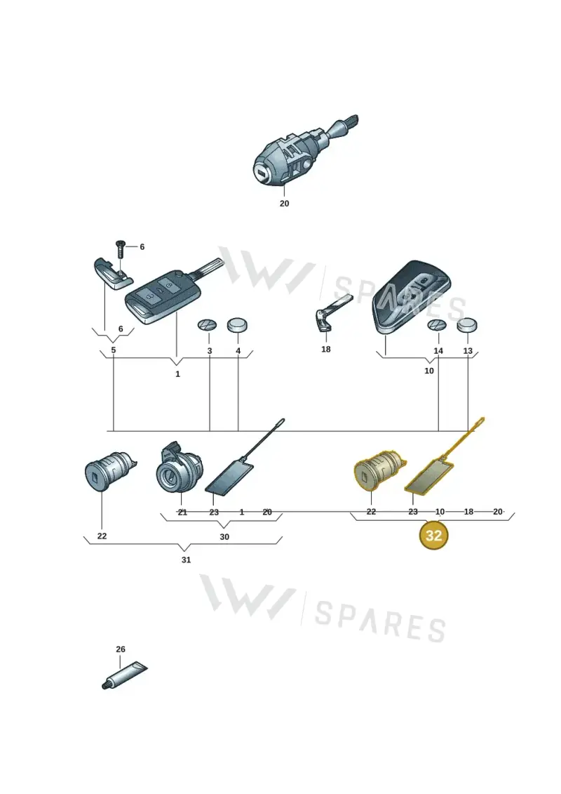 2K7898374AAAIF — Volkswagen Caddy Maxi Kombi (2020-2024) diagram 2ka837100, position 32