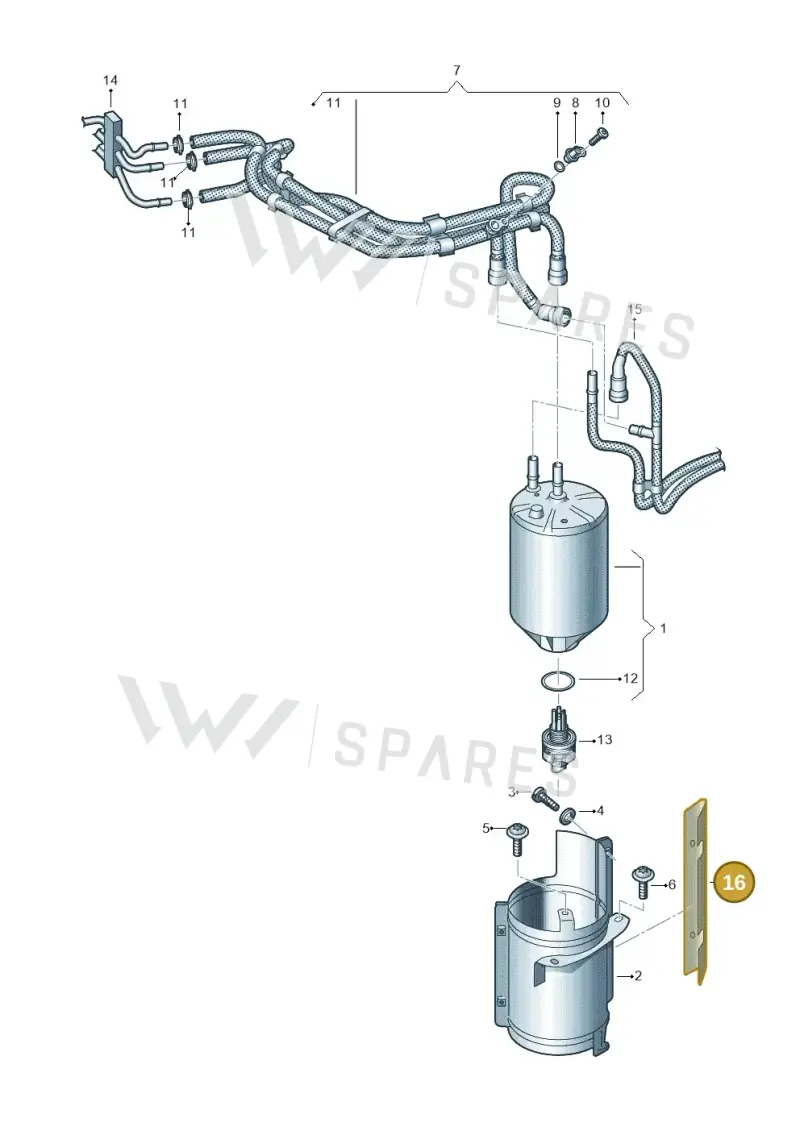 2N0127119 — Volkswagen MAN TGE 55 (2016-2021) diagram 806127100, position 16