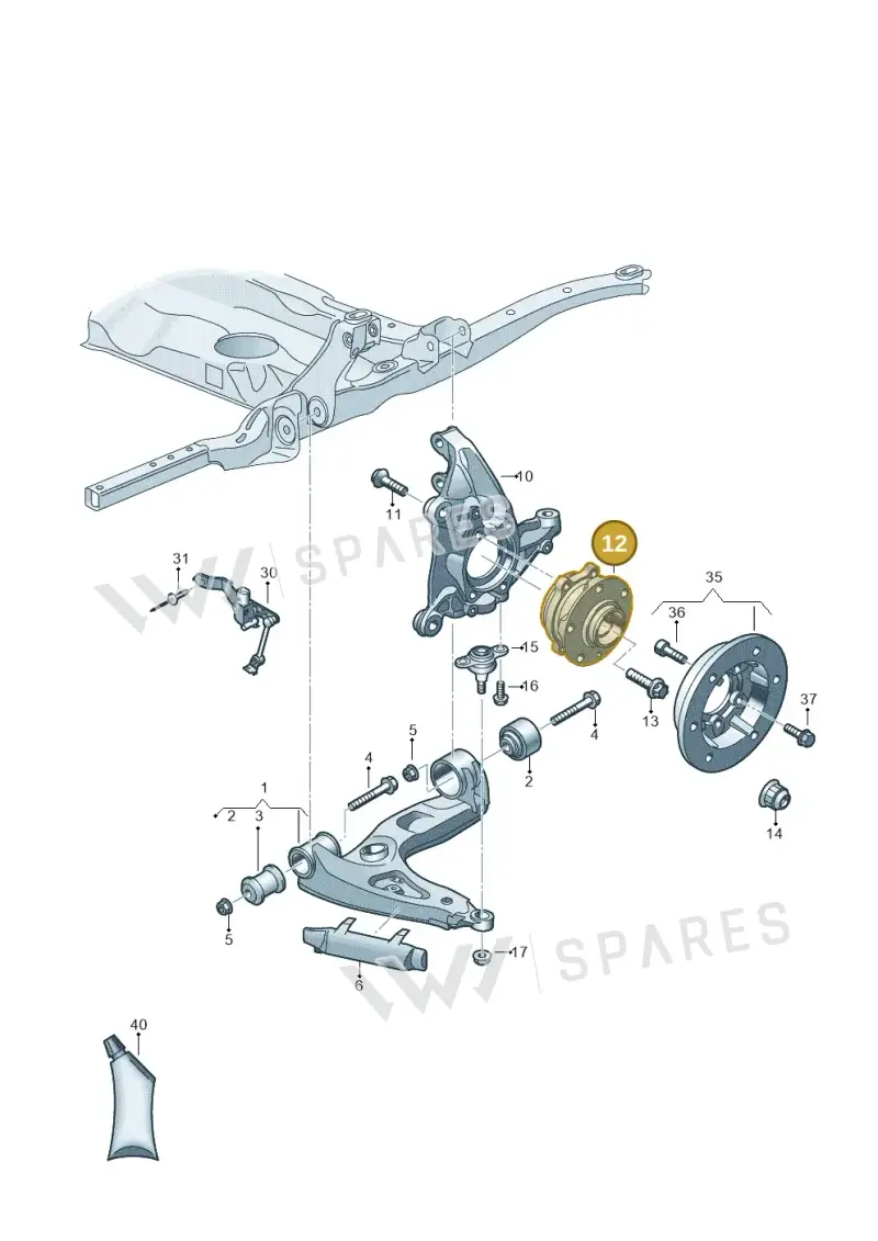 2N0407621F — Volkswagen E-Crafter 35 (2018-2024) diagram 806407000, position 12