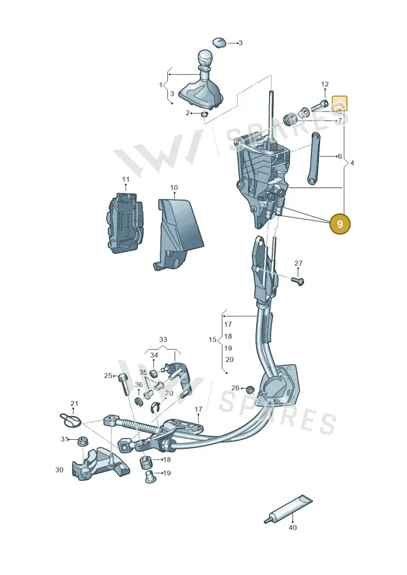 2N0711761 — Volkswagen MAN TGE 55 (2016-2021) diagram 807711030, position 9