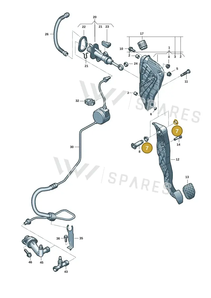 2N0721153 — Volkswagen Transport. multivan (2019-2024) diagram 7em721250, position 7