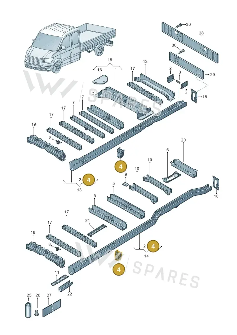2N0803561B — Volkswagen MAN TGE 35 (2016-2021) diagram 807803250, position 4