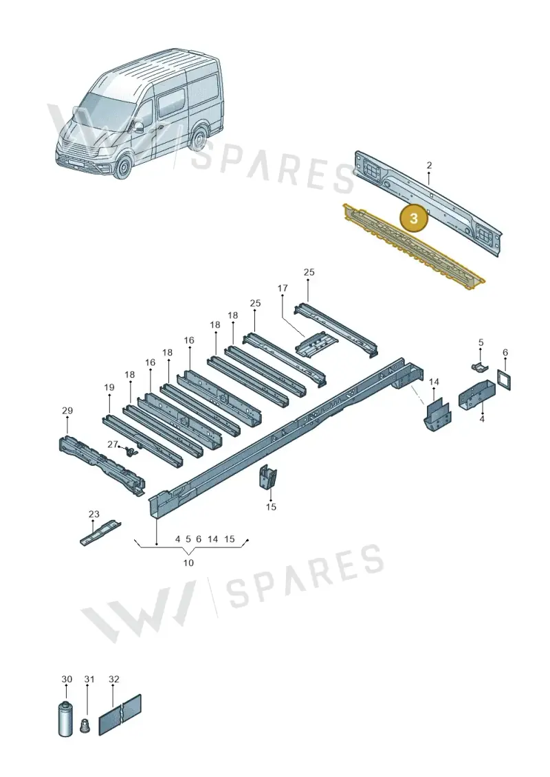 2N0813311D — Volkswagen E-Crafter 35 (2018-2024) diagram 599803250, position 3
