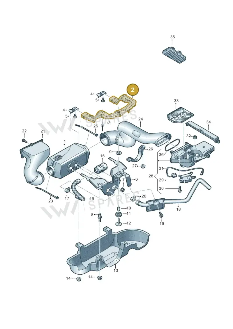 2N0819133A — Volkswagen MAN TGE 55 (2016-2021) diagram 806819550, position 2