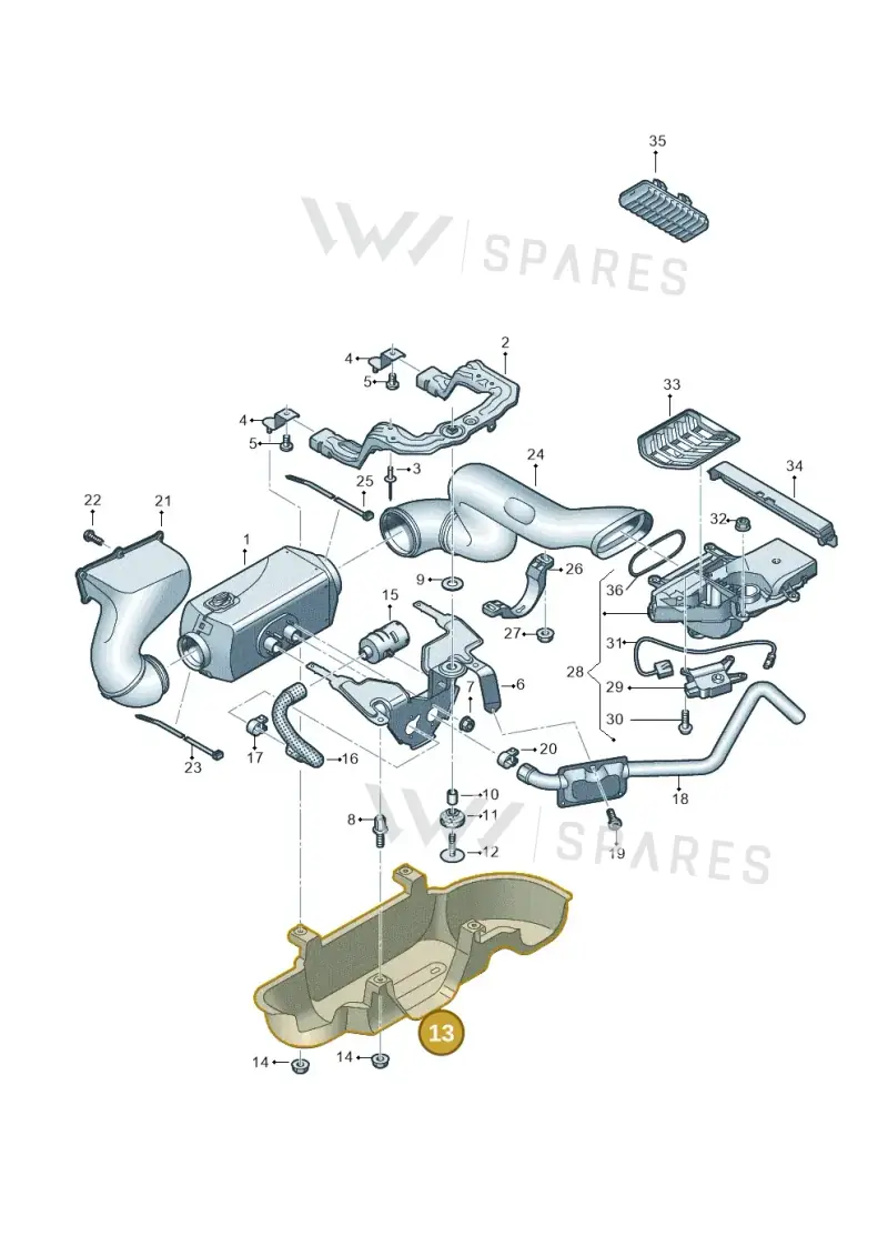 2N0819487 — Volkswagen MAN TGE 55 (2016-2021) diagram 806819550, position 13