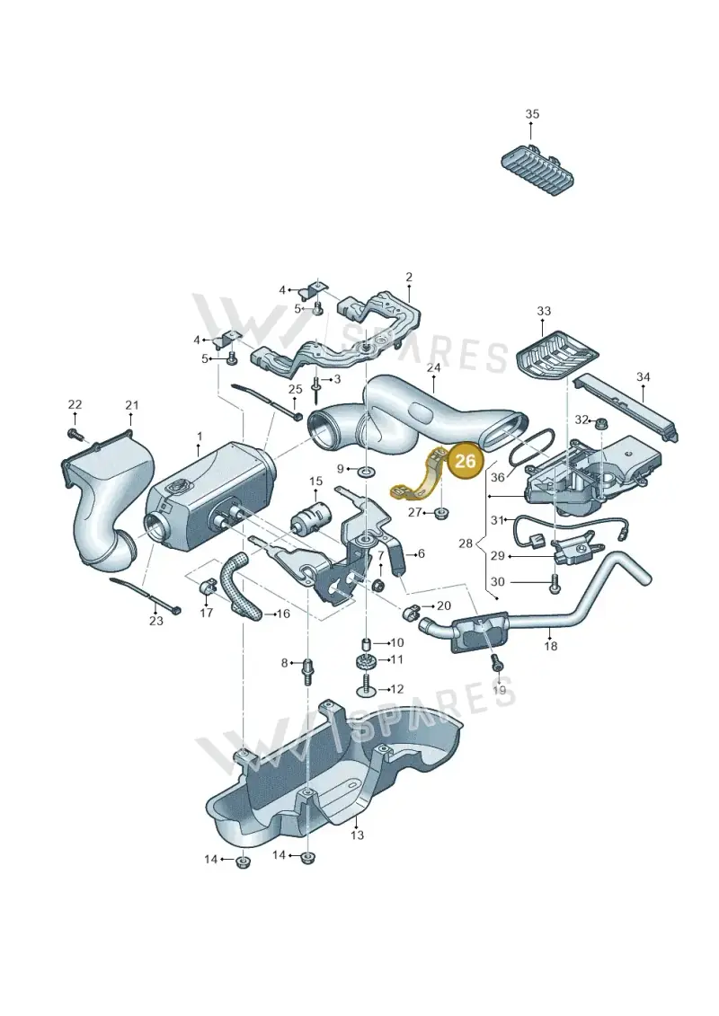 2N0819595B — Volkswagen MAN TGE 55 (2016-2021) diagram 806819550, position 26