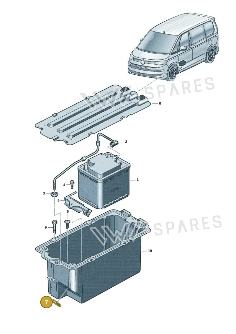 2N0915143B — Volkswagen Multivan (2021-2025) diagram 7t0915010, position 7