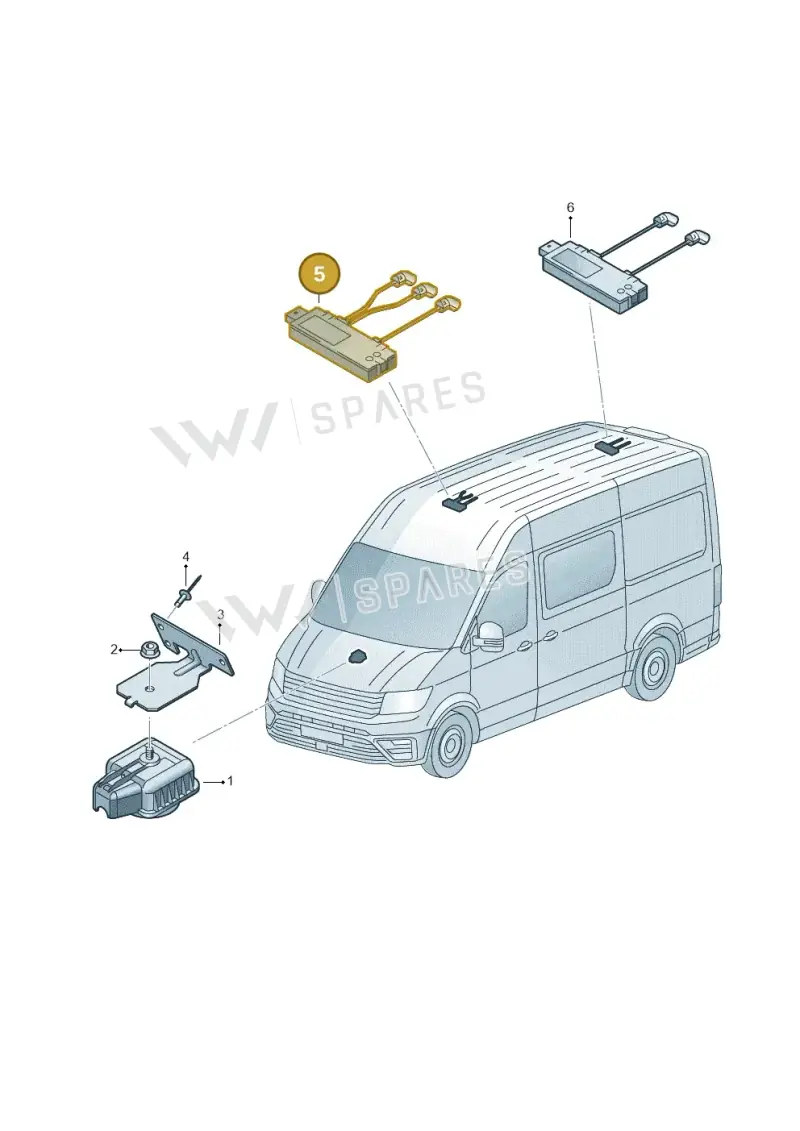 2N0951173A — Volkswagen MAN TGE 55 (2016-2021) diagram 806951200, position 5