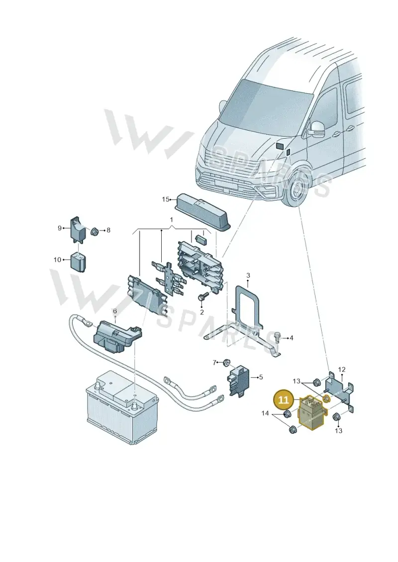 2N0951253 — Volkswagen MAN TGE 55 (2016-2021) diagram 806937200, position 11