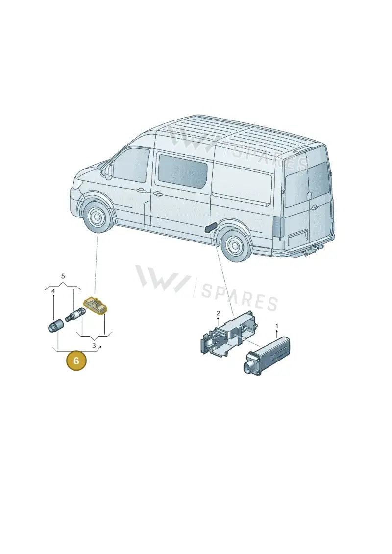2N0998270A — Volkswagen Crafter (2016-2025) diagram 806907110, position 6