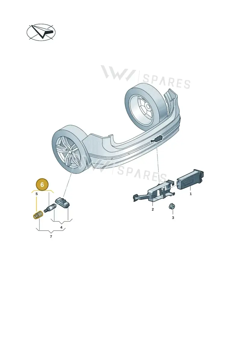 2N0998275A — Volkswagen Caddy Maxi Kombi (2020-2024) diagram 2ka907010, position 6