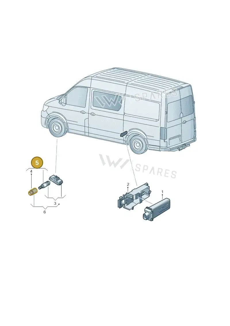 2N0998275A — Volkswagen MAN TGE 55 (2016-2021) diagram 806907110, position 5