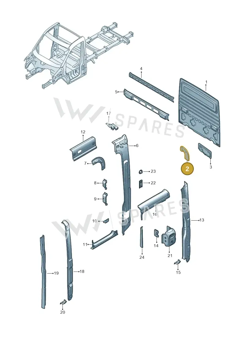 2NA801096 — Volkswagen Crafter (2016-2025) diagram 807809450, position 2