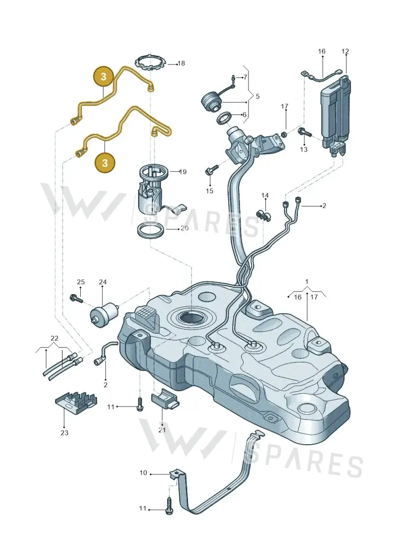 2Q0201293 — Volkswagen Nivus (2020-) diagram 602201400, position 3