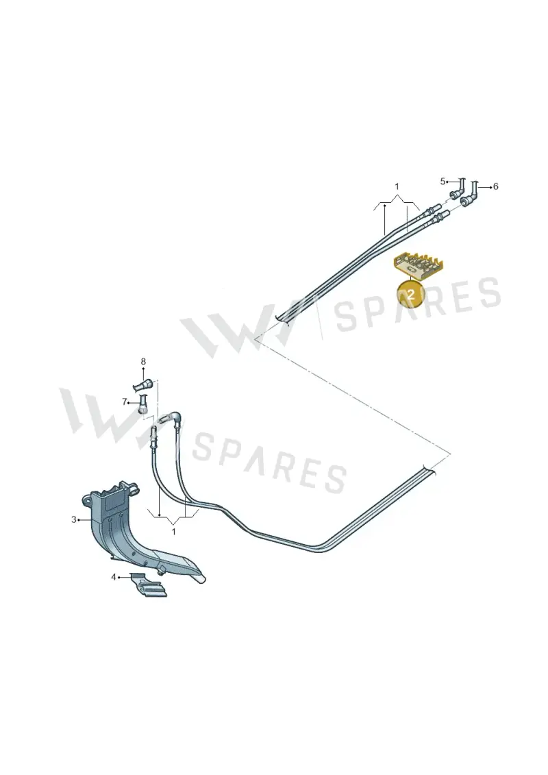 2Q0201449 — Volkswagen Taigo (2021-2024) diagram 837201150, position 2