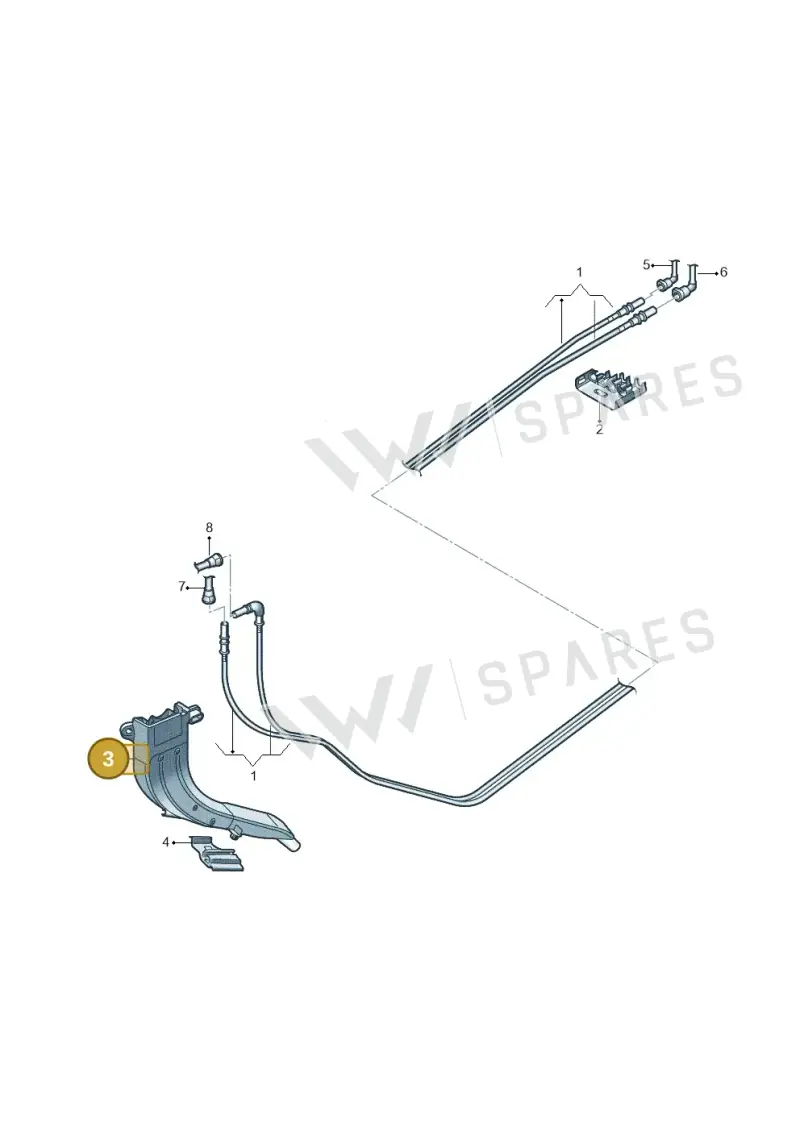 2Q0201973E — Volkswagen Taigo (2021-2024) diagram 837201150, position 3