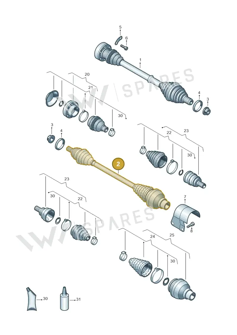 2Q0407272CD — Volkswagen Polo 1.0 BlueMotion (2017-2024) diagram 837407082, position 2