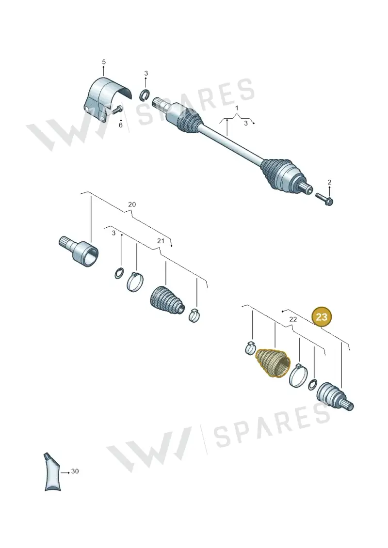2Q0498099L — Skoda Octavia (2019-2022) diagram 813407095, position 23