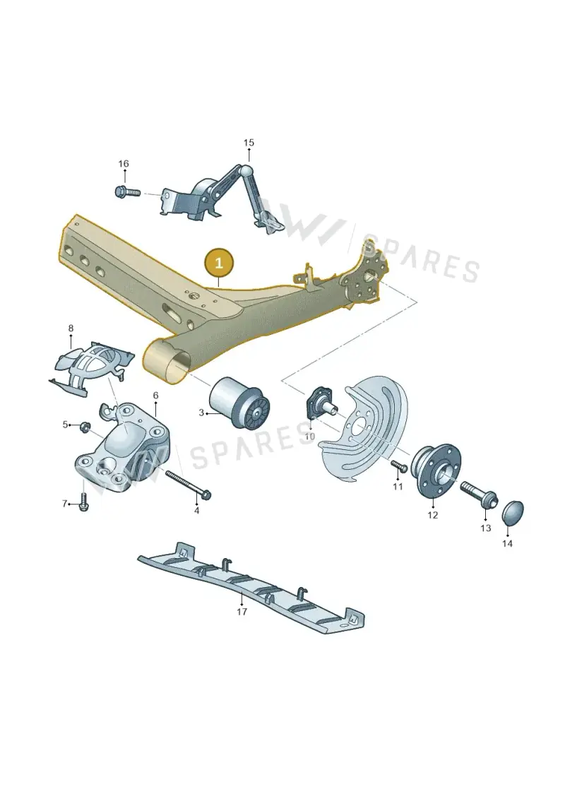 2Q0501053CM — Volkswagen Taigo (2021-2024) diagram 837505020, position 1