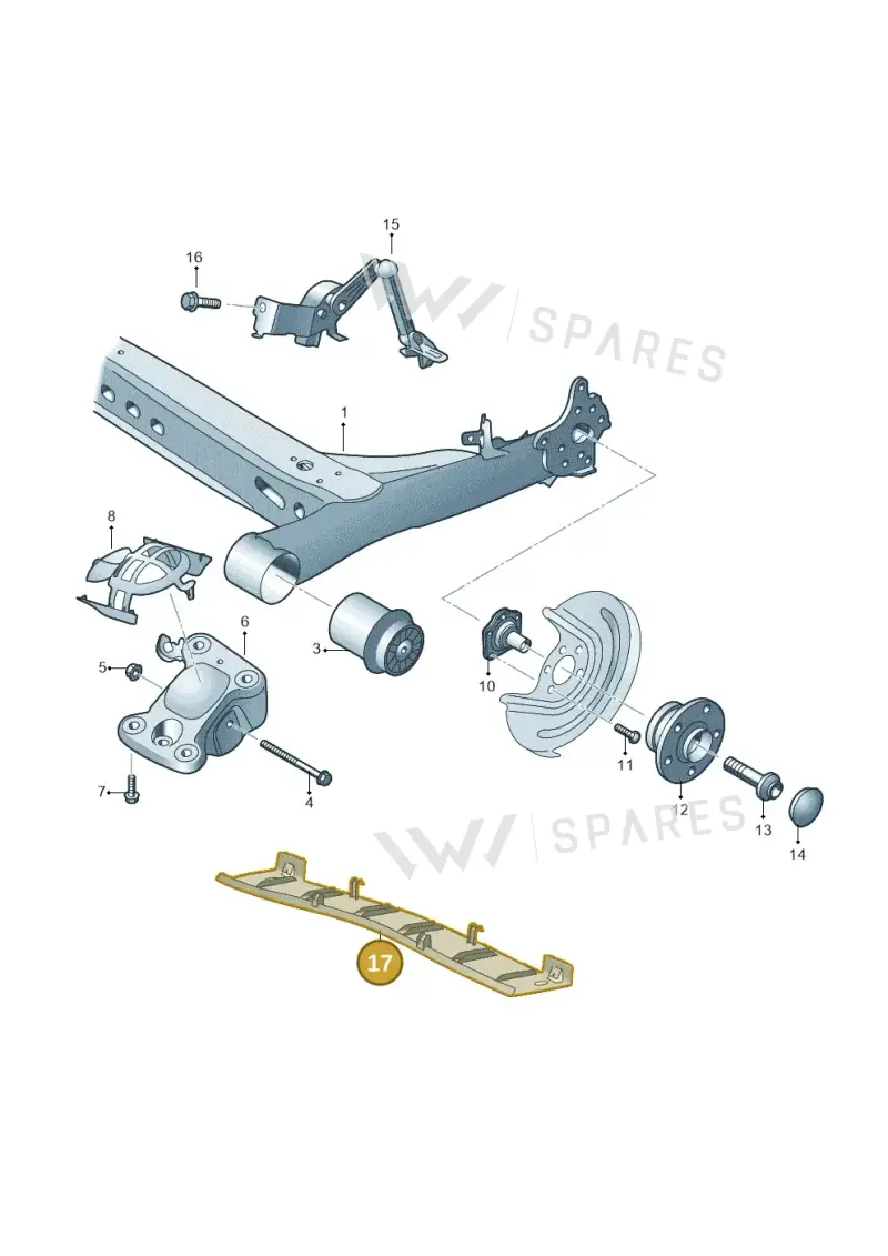 2Q0501715K — Volkswagen Taigo (2021-2024) diagram 837505020, position 17