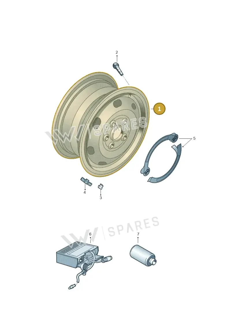 2Q0601027AL03C — Skoda Fabia (2021-2022) diagram 723601120, position 1