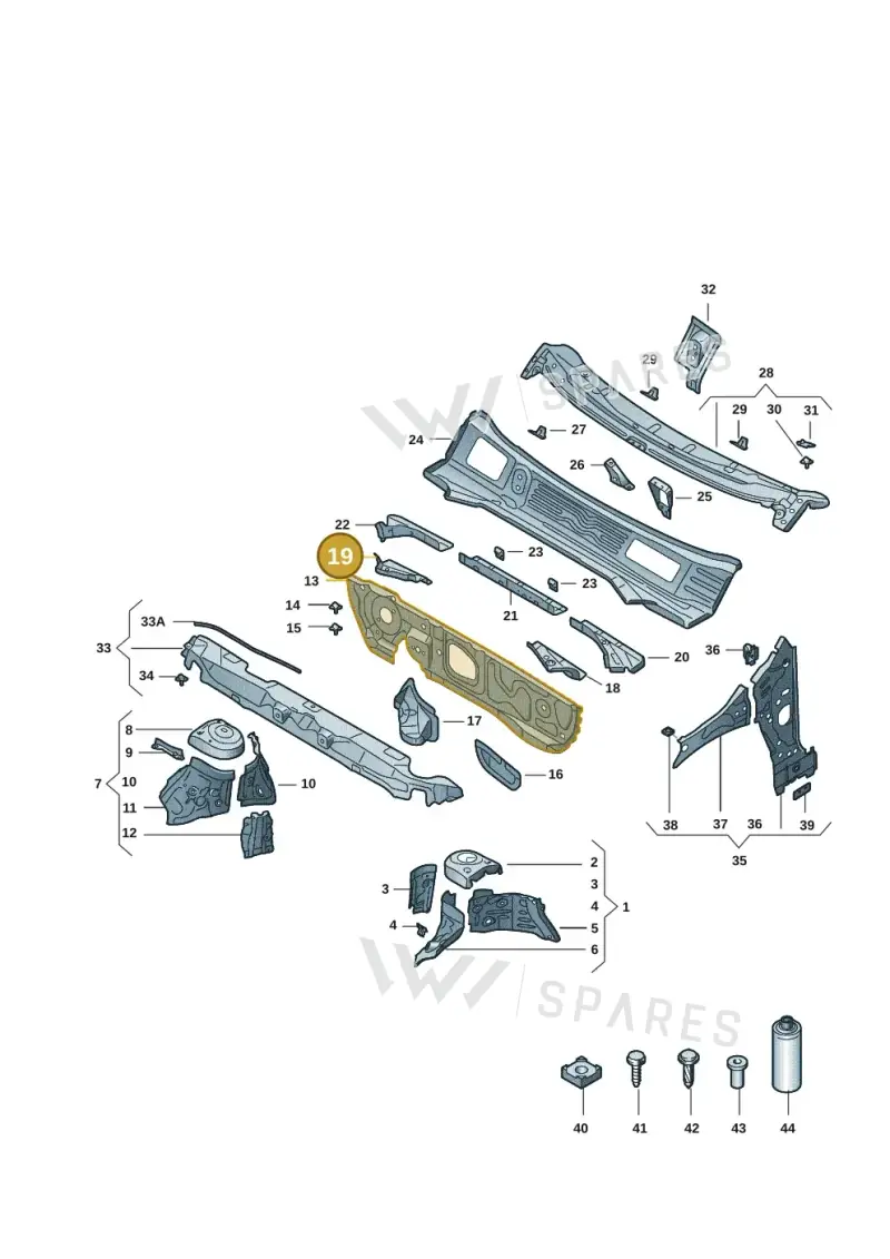 2Q0805314 — Volkswagen Virtus 1,0 (2022-) diagram 62t803005, position 19
