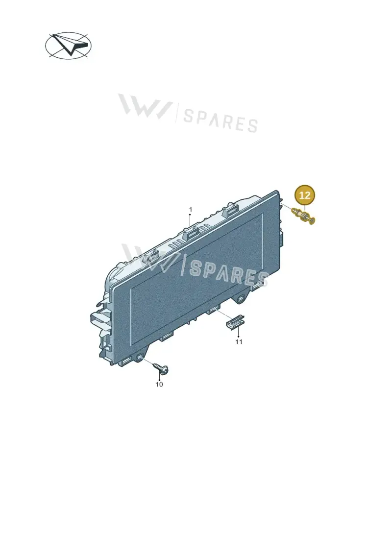 2Q0807300 — Volkswagen Passat estate (2023-) diagram 3j0920000, position 12